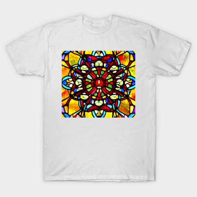 ART Stained Glass Window T-Shirt by Updated_desi
